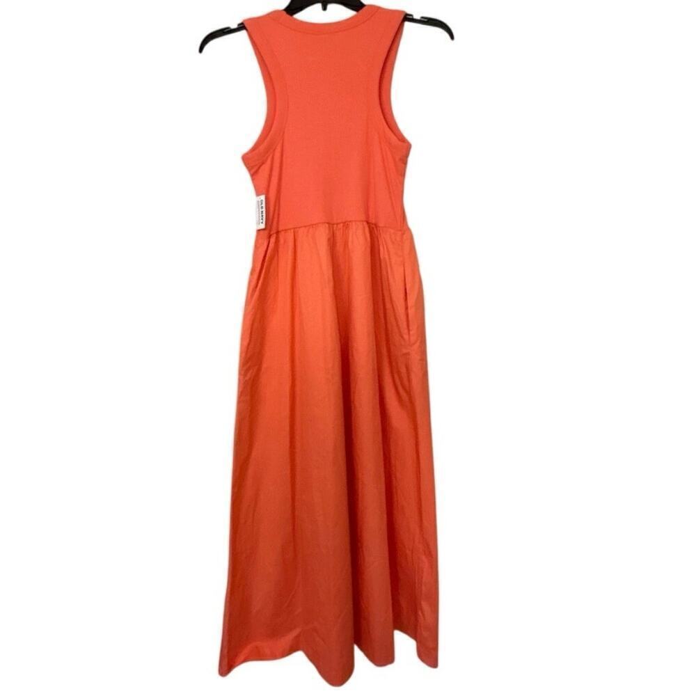 OLD NAVY NWT Coral Sleeveless Cotton A-Line Midi Dress Size Large Summer Beachy - Picture 7 of 11